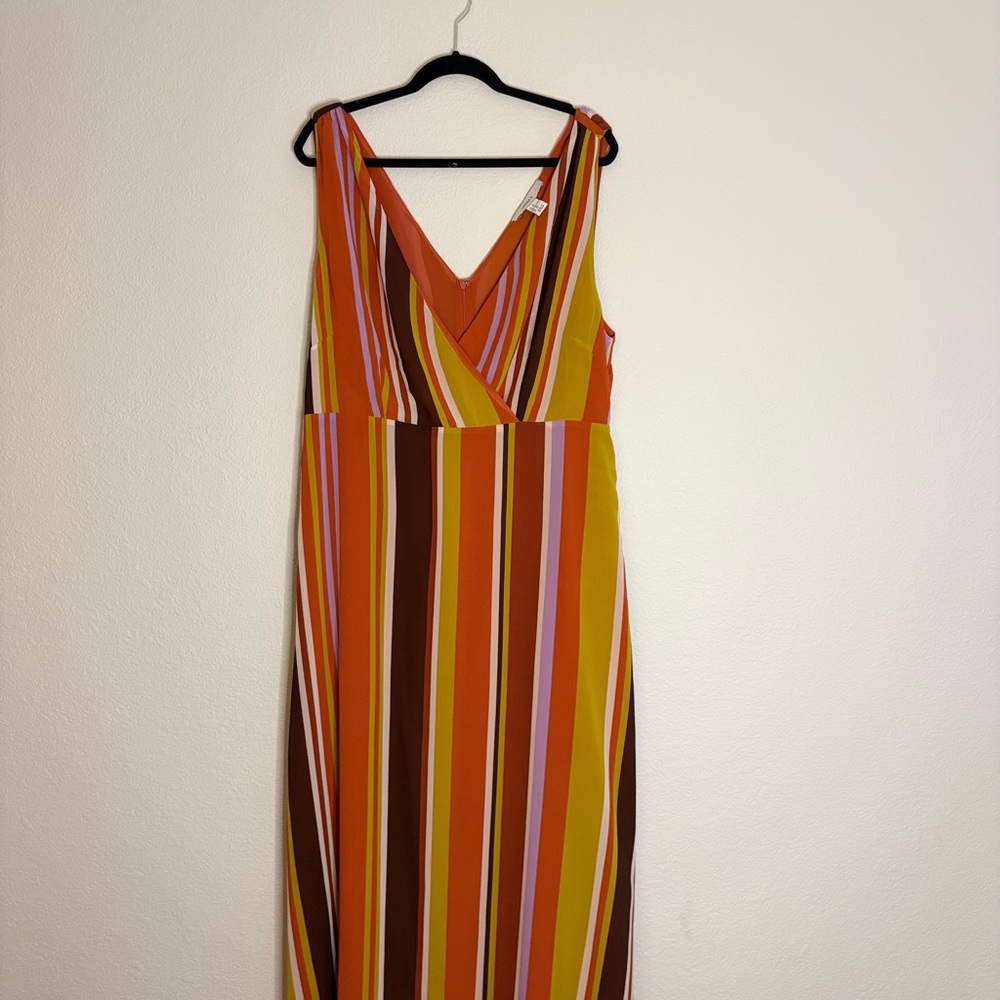 Colorful Striped Maxi Dress